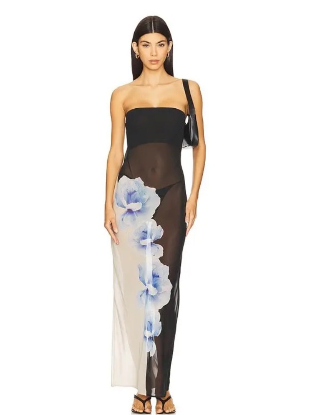 AUTEUR STUDIO Maya Dress in Black Magnolia Print